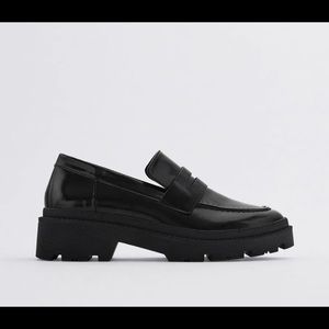 Zara TREADED SOLE LOAFERS